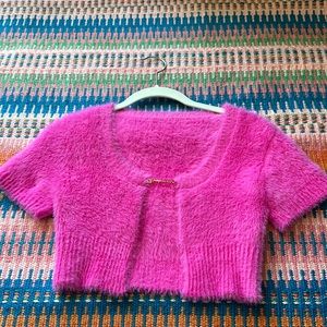 Jacquemus Le Papier Fuzzy Top in Pink